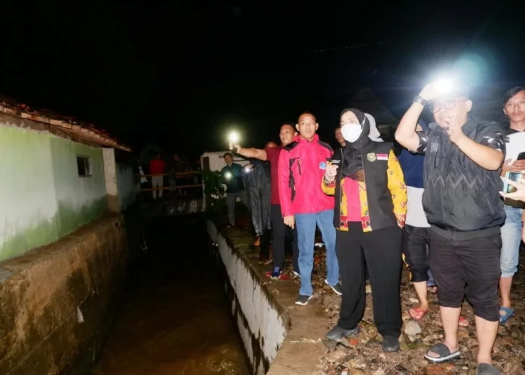 Walikota Bandar Lampung Tinjau Lokasi Banjir (Foto: Lamost/Red/Ist)