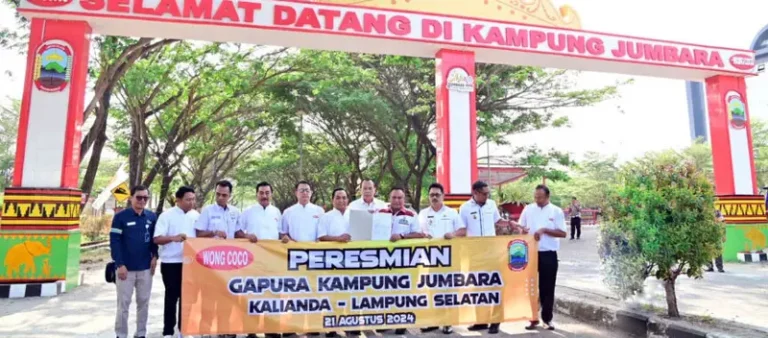 Gapura Kampung Jumbara Diresmikan Bupati Lampung Selatan