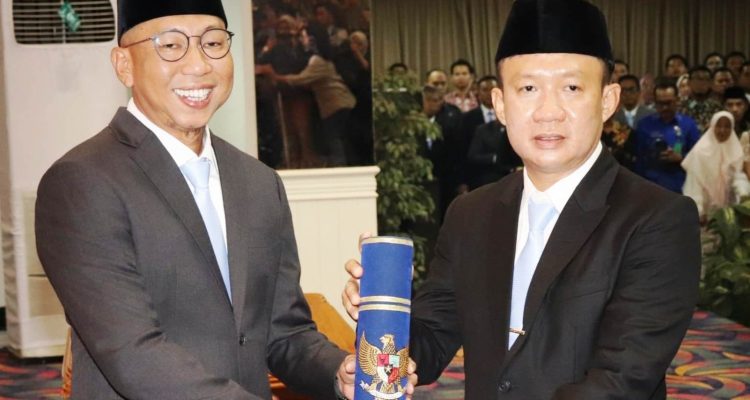Gubernur Lantik Marindo Kurniawan Sebagai Sekda Provinsi Lampung