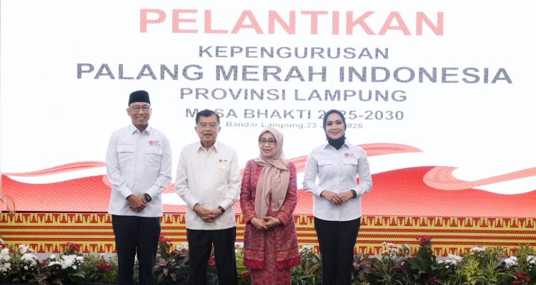 Jusuf Kalla Lantik Pengurus PMI Provinsi Lampung 2025–2030